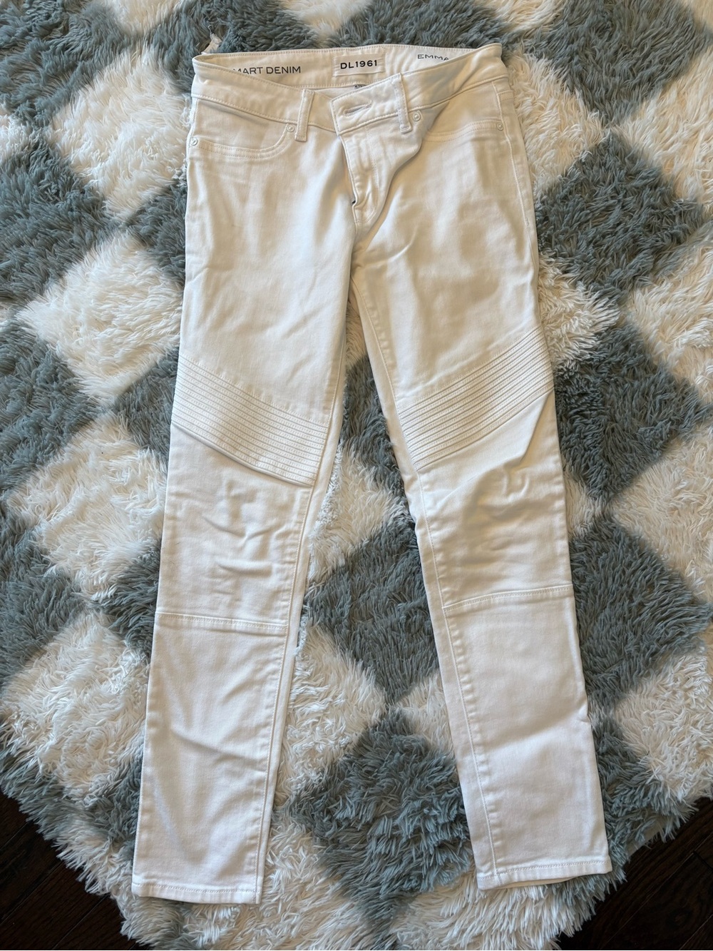 DL1961 White Emma High-Rise Skinny Jeans